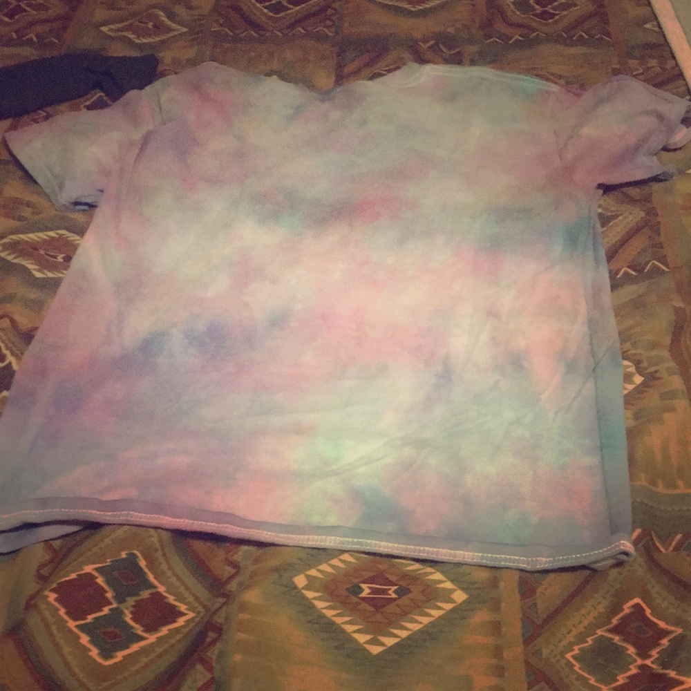 Blue and purple tie dye t-shirt